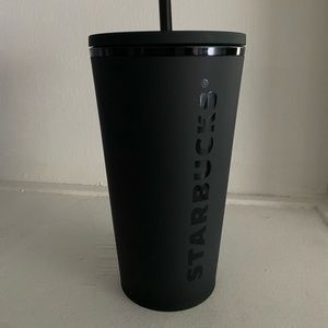 Starbucks matte black tumbler
